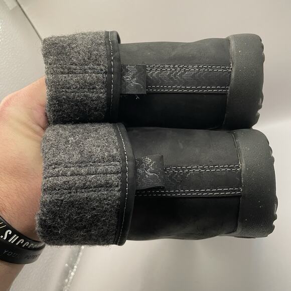 Chaco Women’s Barbury Casual Leather Boots w/ Wool Collar Size 11 J105764 Black - Picture 7 of 8